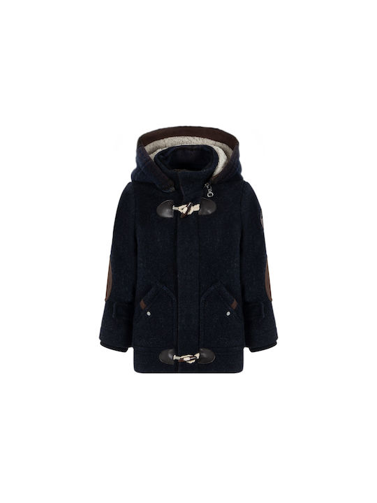 Kids Coat Long with Hood Blue