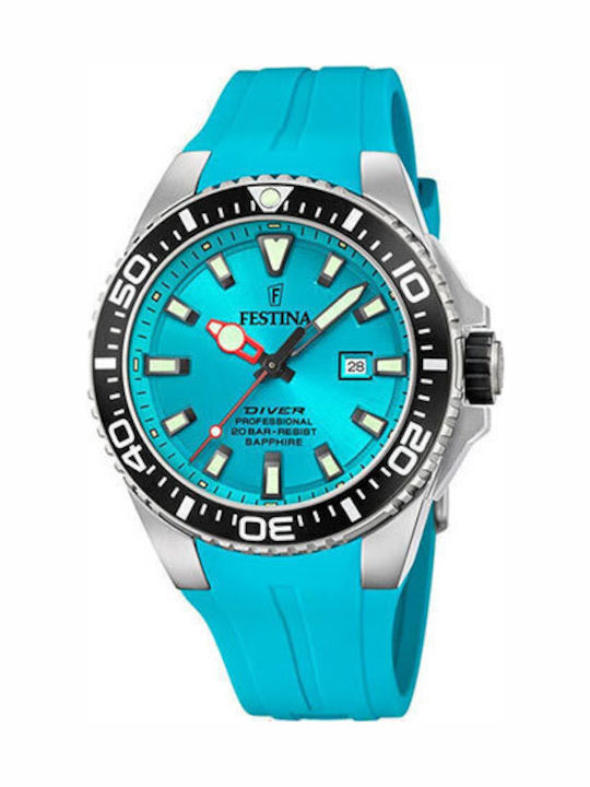 Festina Diver Ανδρικό Ρολόι 45.7mm Μπαταρίας με...