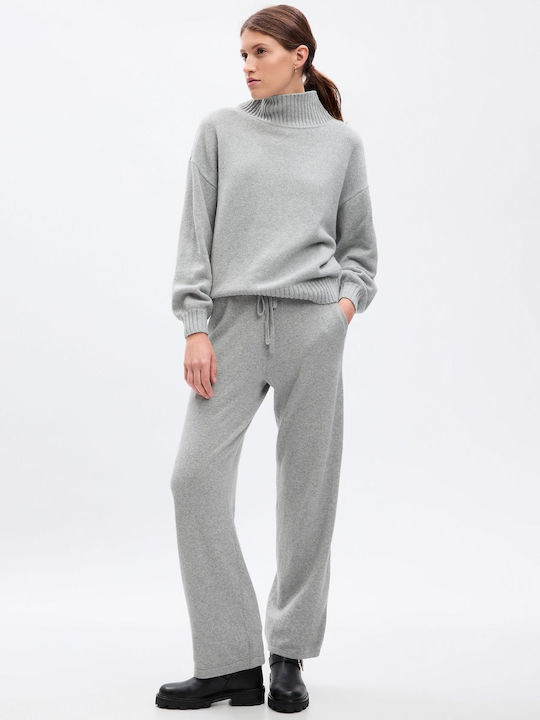 GAP Damen Langarm Pullover Baumwolle Gray