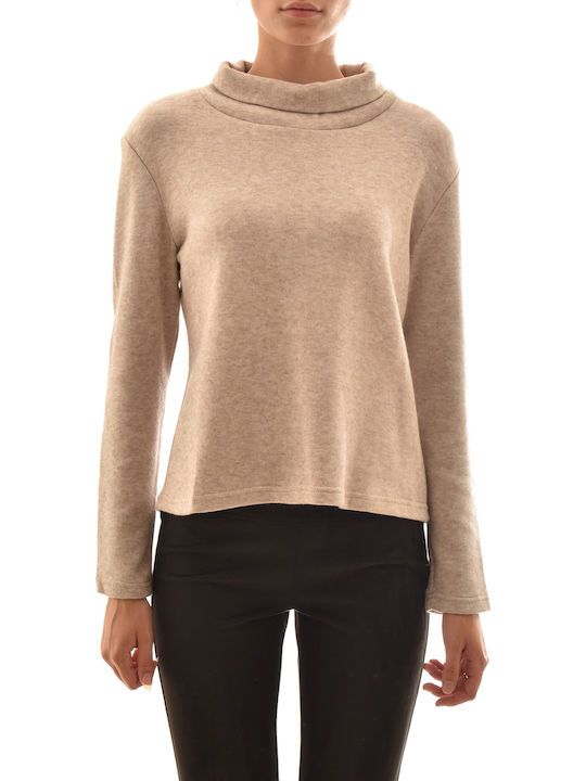 Women's Long Sleeve Sweater Beige