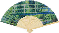 Art & Hobby Monet Japanischer Brücke Mehrfarbige Ventilator 21cm