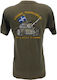 All About Army Short Sleeve T-shirt 100% Cotton Khaki
