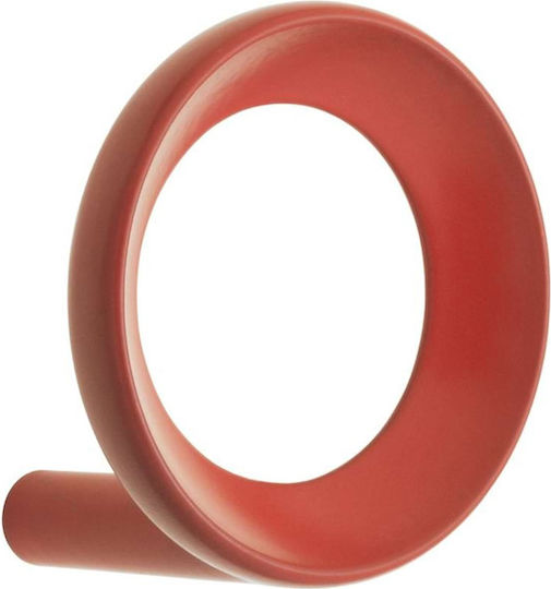 Normann Copenhagen Κρεμάστρα Τοίχου Μεταλλική Κόκκινη 4.4cm