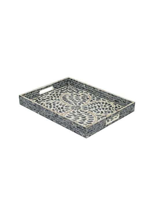 Artekko Wooden Rectangular Decorative Tray X 45x35x5cm