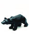 Aca Christmas Plastic Figure Bear Black Height 17cm 4pcs