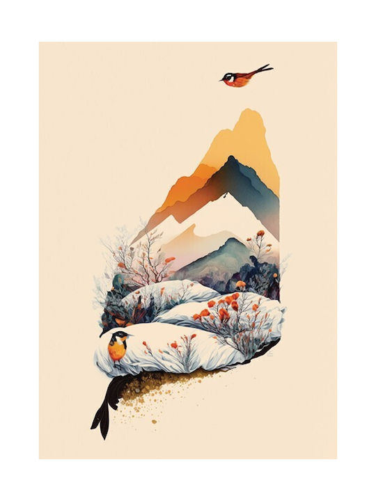 Walls Abstract Mountain Poster WALLS 104052 02 09 015 020 15x20cm
