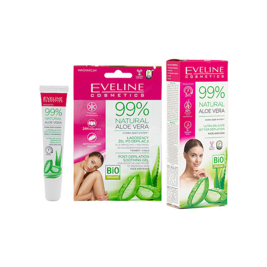 Eveline Hair Removal Face Cream Post Depilation Soothing Gel &