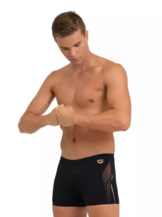 Arena M Swim Short Men's Swimwear Shorts Black with Patterns