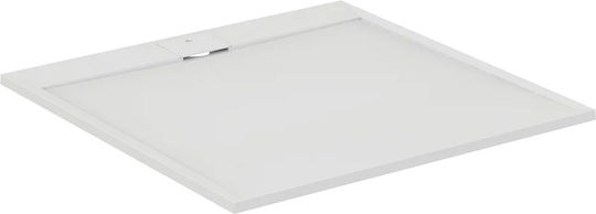 Ideal Standard Ultra Flat S Ι Life Τετράγωνη Ντουζιέρα Τεχνητής Πέτρας 80x80cm Λευκή