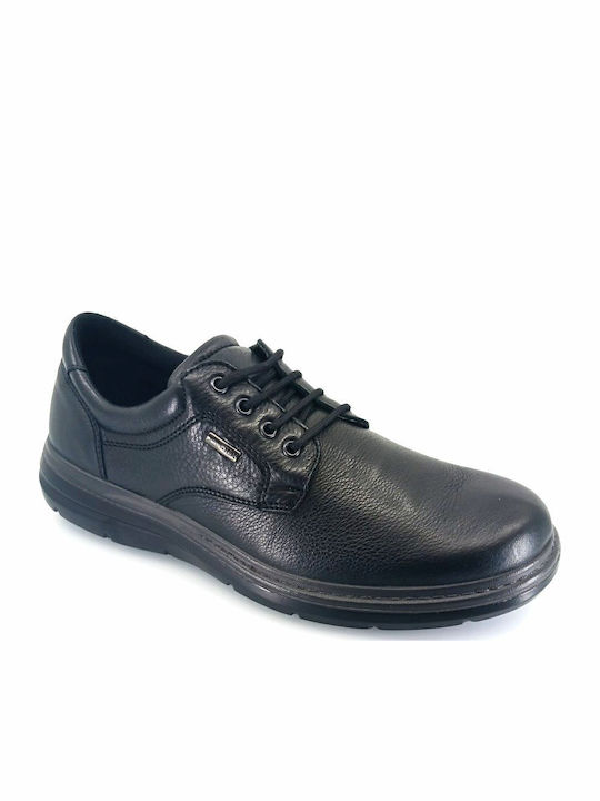 Imac Leder Herren Freizeitschuhe Schwarz