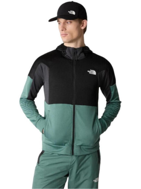 The North Face Ανδρική Ζακέτα Fleece με Φερμουάρ Μαύρη