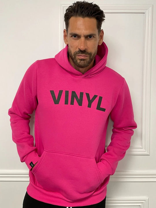 Vinyl Art Clothing Herren Sweatshirt Jacke mit Kapuze und Taschen Lila
