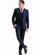 Men's Suit with Vest Blue
