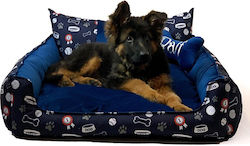 Go Gift Sofa für Hunde Blau 100x90cm