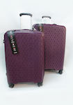 Verage Travel Suitcases Hard Purple with 4 Wheels