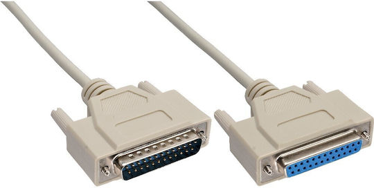 InLine Cable RS232 25-pin male to RS232 25-pin female 10m (11420M) 1pcs