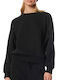 Body Action Women's Fleece Sweatshirt Black