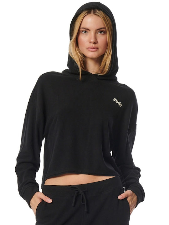 Body Action Women's Cropped Hooded Sweatshirt B...