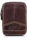 Bull Captain Leather Belt Bag Brown