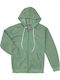 Women's Sweatshirt Jacket Hooded Green