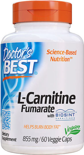 Doctor's Best с Карнитин 855мг 60 вегетариански капсули