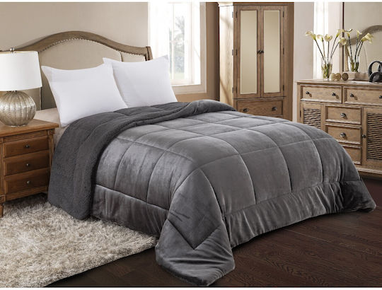 Adam Home Duvet Cover Queen 240x260cm 805 Dark Grey 260 GSMGsm