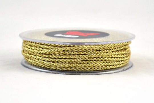 LiebeQueen Lace Round Metallic Gold 2mm x 20m