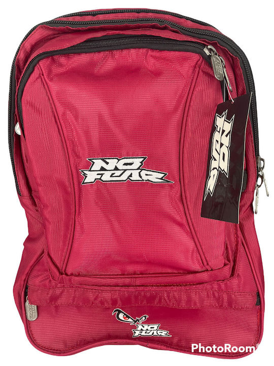 No Fear Schulranzen Rucksack Junior High-High School Burgundisch