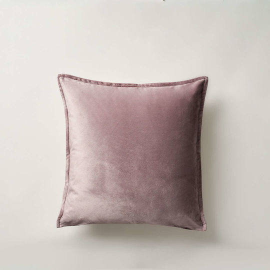Gofis Home Decorative Pillow Case Winter 710/19 in Velvet Mauve Grey 43x43cm