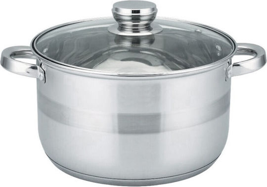 Rosberg Βαθιά Ανοξείδωτη Κατσαρόλα 5.1lt / 22cm
