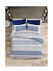 Makis Tselios Home Σετ Πάπλωμα Μονό 160x240εκ. Boho Blue 2τμχ