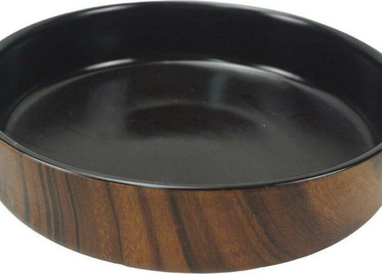 Oriana Ferelli Fruit Bowl Metallic Black 25.5x25.5x7.5cm