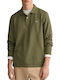 Shield Pique Long Sleeve Blouse Khaki