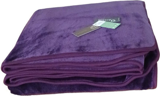 Manterol Casa Polo Farbe Samtige Übergröße Decke 220x240cm Melitzani