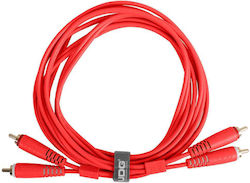 UDG U97001RD 2x RCA Мъжки - 2x RCA Мъжки 1.5м