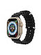 M9 Ultra Plus 49mm Smartwatch με Παλμογράφο (Μαύρο)