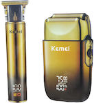 Kemei KM-2131 Ξυριστική Μηχανή Προσώπου με Απλές Μπαταρίες