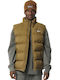 Body Action Men's Sleeveless Puffer Jacket Khaki