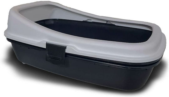 Pet Plast Art Λεκάνη Γάτας με Κόσκινο Γκρι Μ59 x Π39 x Υ23.5cm