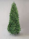 Pvc Christmas Slim Green Tree with Metallic Base H180cm