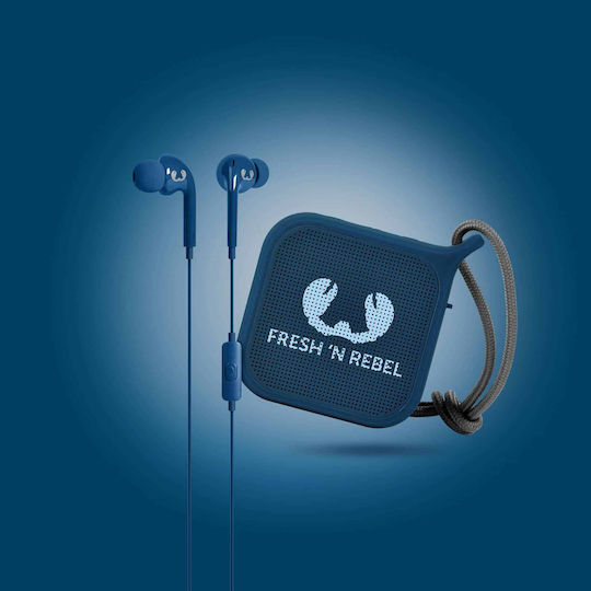 Fresh 'n Rebel Giftpack Vibe & Pebble Bluetooth Speaker with Battery Life up to 5 hours Indigo