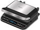 Turbotronic Commercial Double Sandwich Maker with Ribbed Top and Ribbed Bottom 2000W