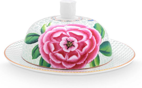 PiP Studio Birds Butter Dish made of Porcelain White