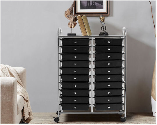 Storage Drawer from Metal and Plastic 63x37x87 cm