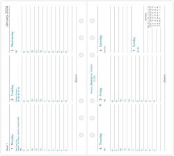 Filofax Personal Agenda White 2024