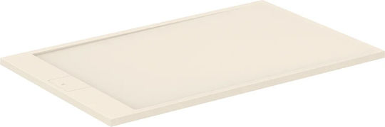 Ideal Standard Ultra Flat S I Life Rechteckig Künstlicher Stein Dusche x90cm Beige