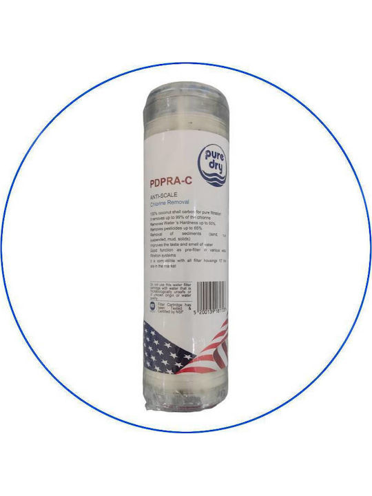 Puredry Under Sink Water Filter Replacement made of Activated Carbon 10"
