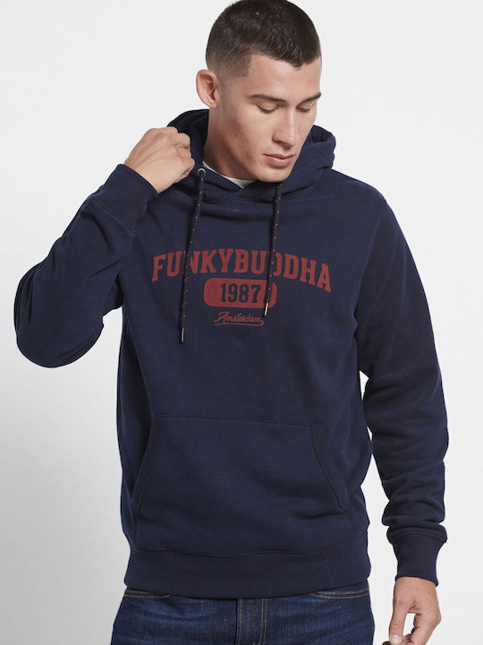 Sweatshirt mit Kapuze Marineblau