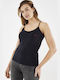 Mexx Damen Sportlich T-shirt Schwarz