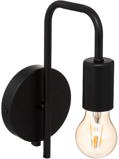 Pakketo Zhola Lamp Wall with Socket E27 Black 17cm